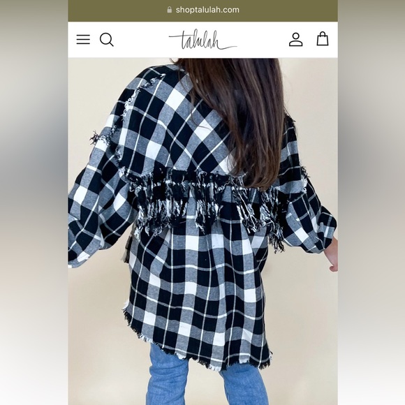 After Dark Fringe Shacket - M/L - Picture 2 of 2